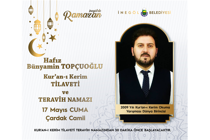 2009 Yılı Dünya 1 .si Hfz.Bünyamin TOPÇUOĞLU Kur'an-ı Kerim Tilaveti ve Teravih Namazı 